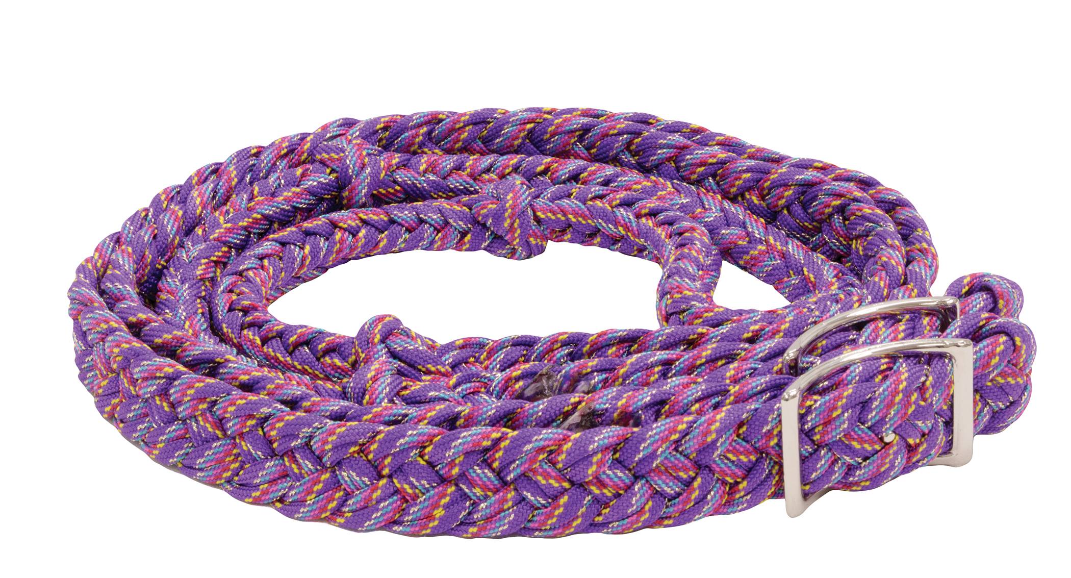 Equi-Sky Confetti Glitter Braided Barrel Rein