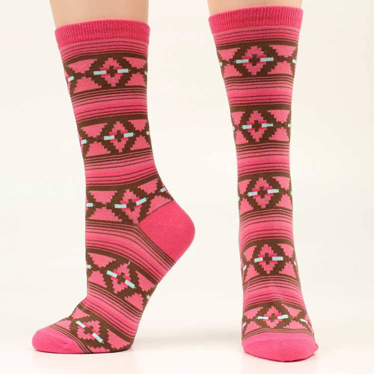 Ariat Pattern Crew Sock - Ladies