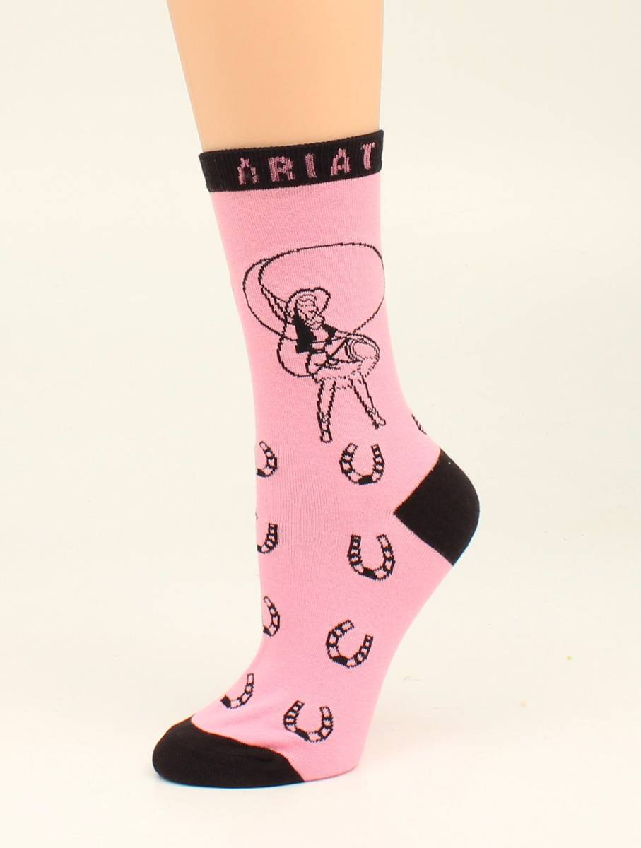 Ariat Retro Cowgirl Crew Sock - Ladies