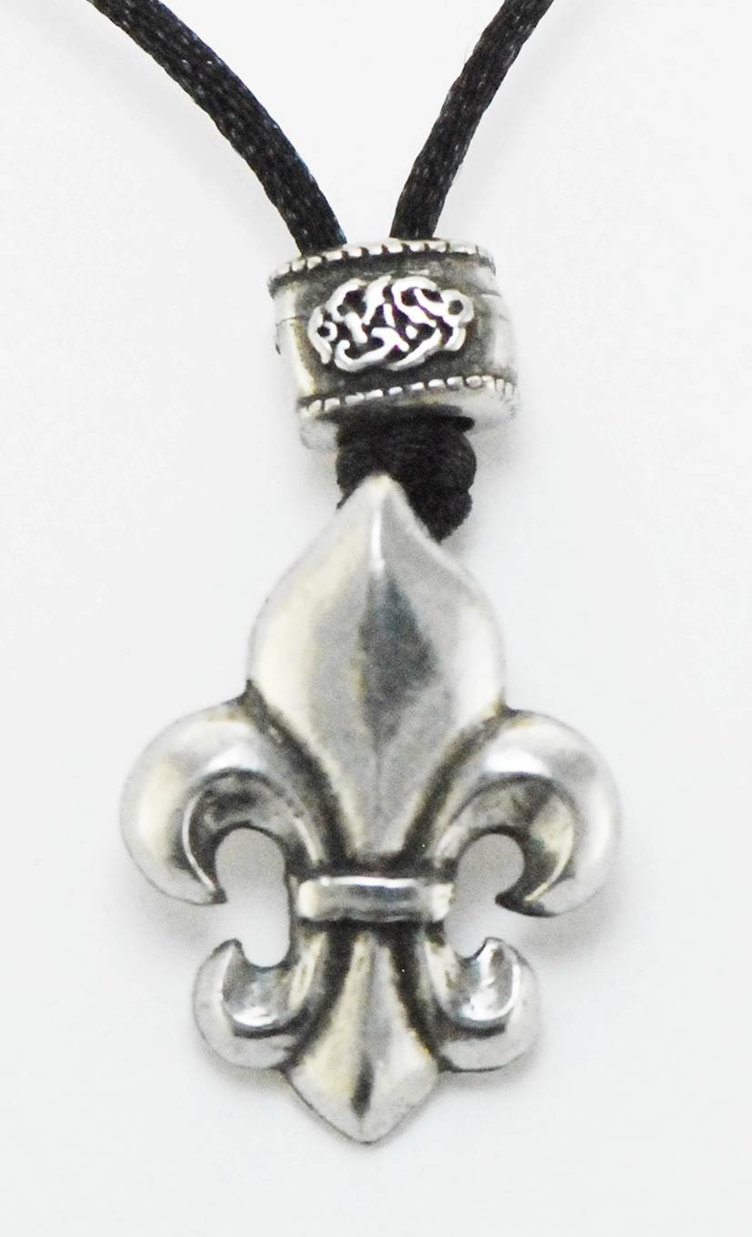 Barbary Fleur Di Lis On Cord Necklace