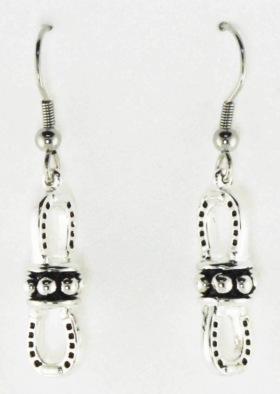 5-851009 Western Edge Beaded Horseshoe Chain Earrings And N sku 5-851009