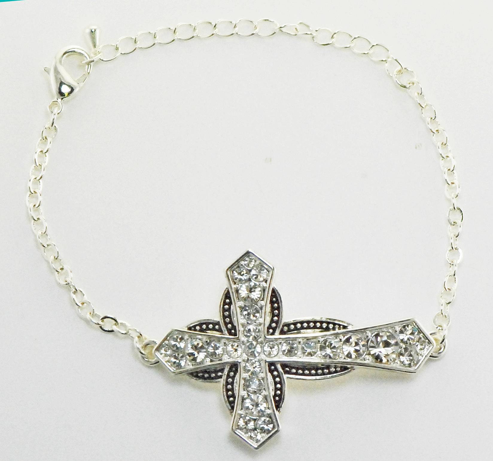 5-851040 Western Edge Crystal Star Cross Toggle Bracelet sku 5-851040