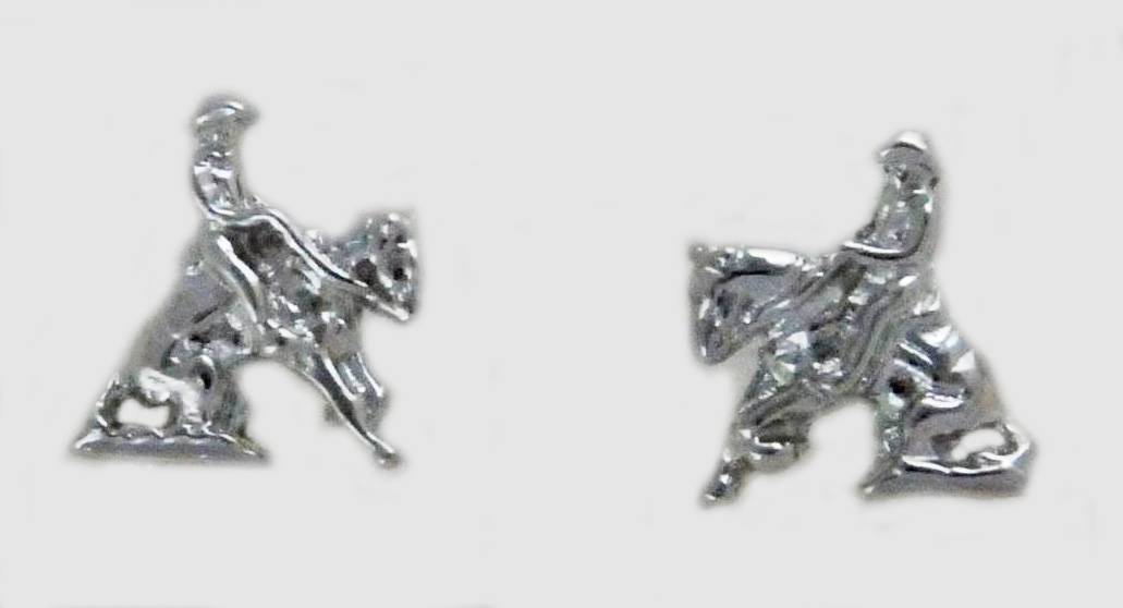 Western Edge Reining Horse Earrings