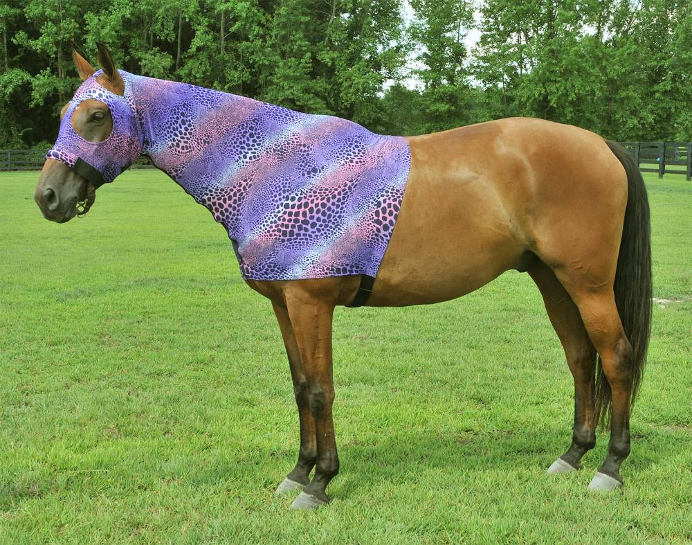 Gatsby Printed Lycra Full Separating Zipper Slicker Hood Horse