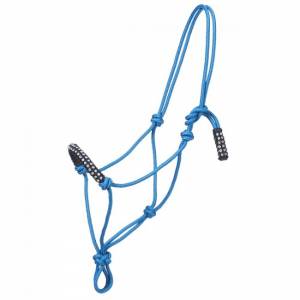 Tough-1 Miniature Poly Rope Tied Halter With Crystal Accents