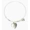 Finishing Touch Horse Head In Heart Plain Wire Adjustable Bangle