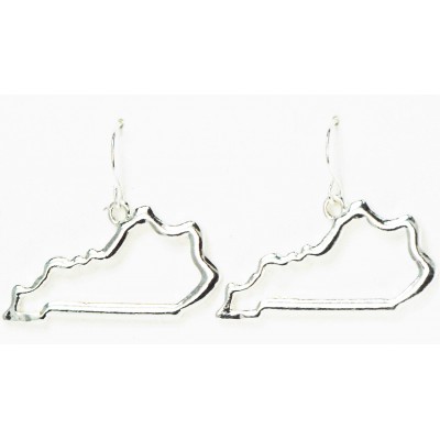 Finishing Touch Kentucky State Outline Fish Hook Earrings