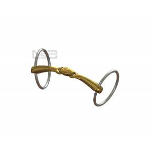 Neue Schule Turtle Top With Flex Loose Ring Snaffle Bit - 16MM - 70MM Ring