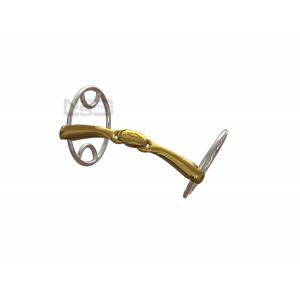 Neue Schule Turtle Top With Flex Beval Ring Snaffle Bit -16MM - 70MM Ring