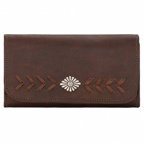 American West Ladies Mohave Canyon Tri-Fold Wallet