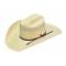 Ariat Mens 10X Straw Western Hat with 2 Cord Hat Band
