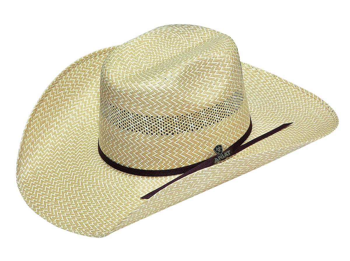 Ariat 20X Twister Americana Straw Western Hat Mens