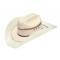 Ariat Mens Cattleman Crown Bangora Straw Western Hat