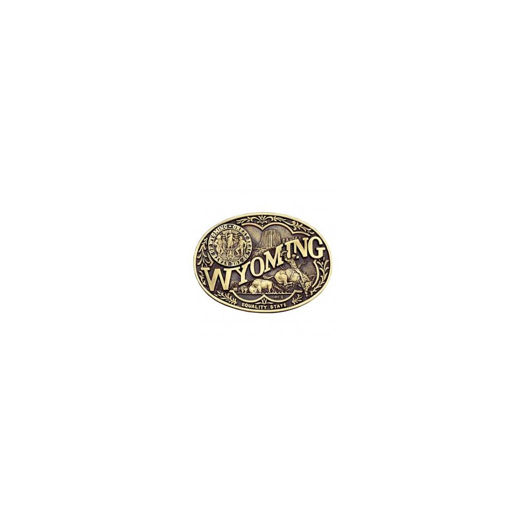 Montana Silversmiths Wyoming State Heritage Attitude Buckle