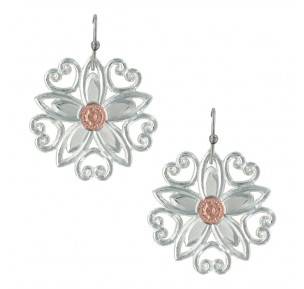 5-852830 Montana Silversmiths Star Flower Love Earrings sku 5-852830