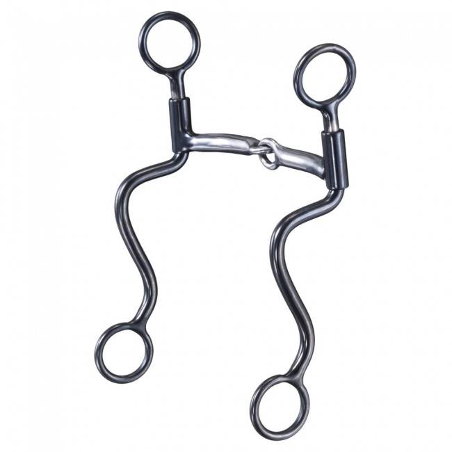 Kelly Silver Steel S Shank Snaffle Bit