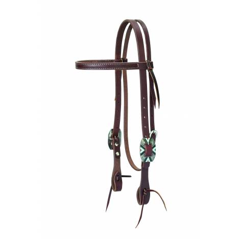 Weaver Working Cowboy Browband Rope Edge Headstall