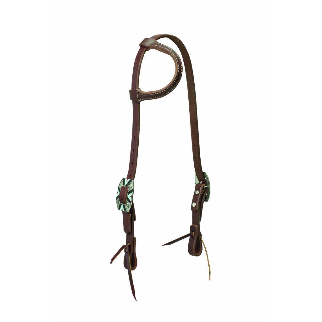 Weaver Working Cowboy Sliding Ear Rope Edge Headstall