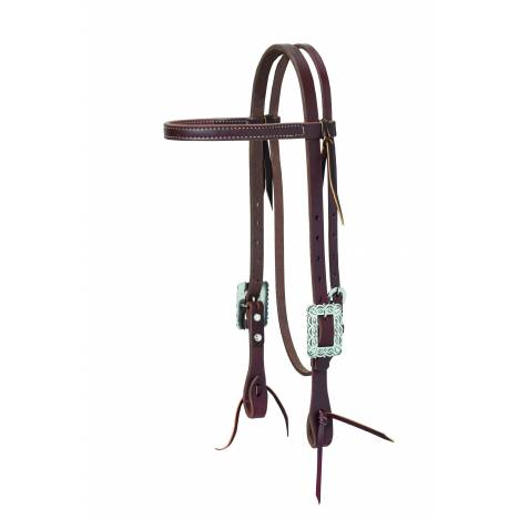 Weaver Working Cowboy Browband Scalloped Headstall