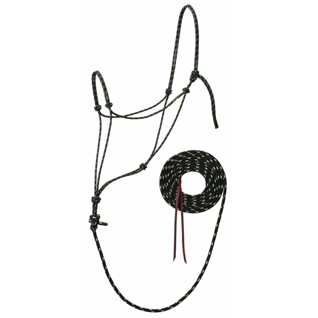 Weaver Slivertip Reflective Rope Halter With Lead