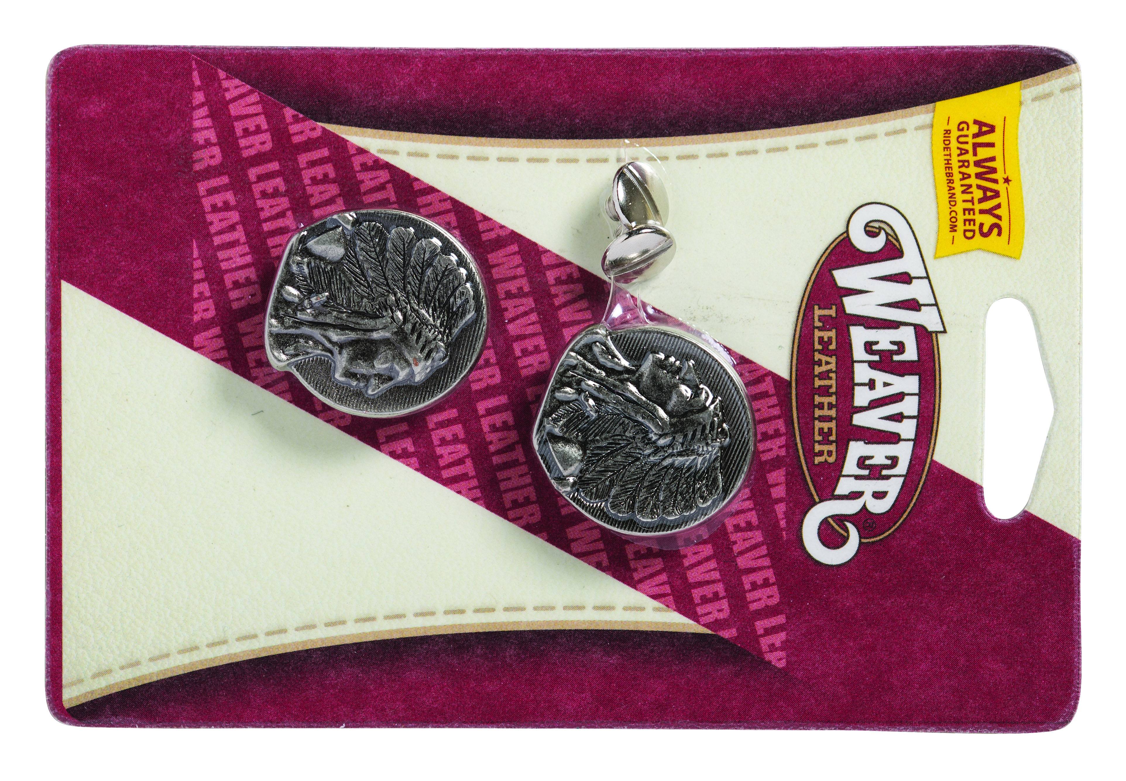 Weaver Left & Right Side Indian Head Conchos