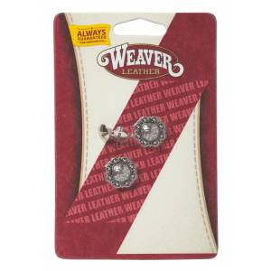 Weaver Round Berry Conchos with Chicago Screws