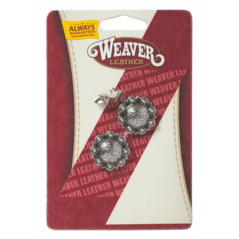 Weaver Round Berry Conchos with Chicago Screws