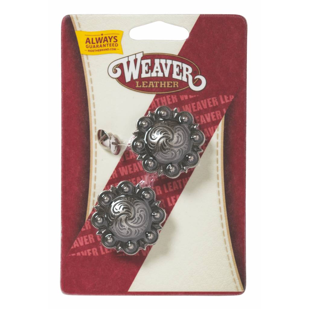 Weaver Round Berry Conchos with Chicago Screws