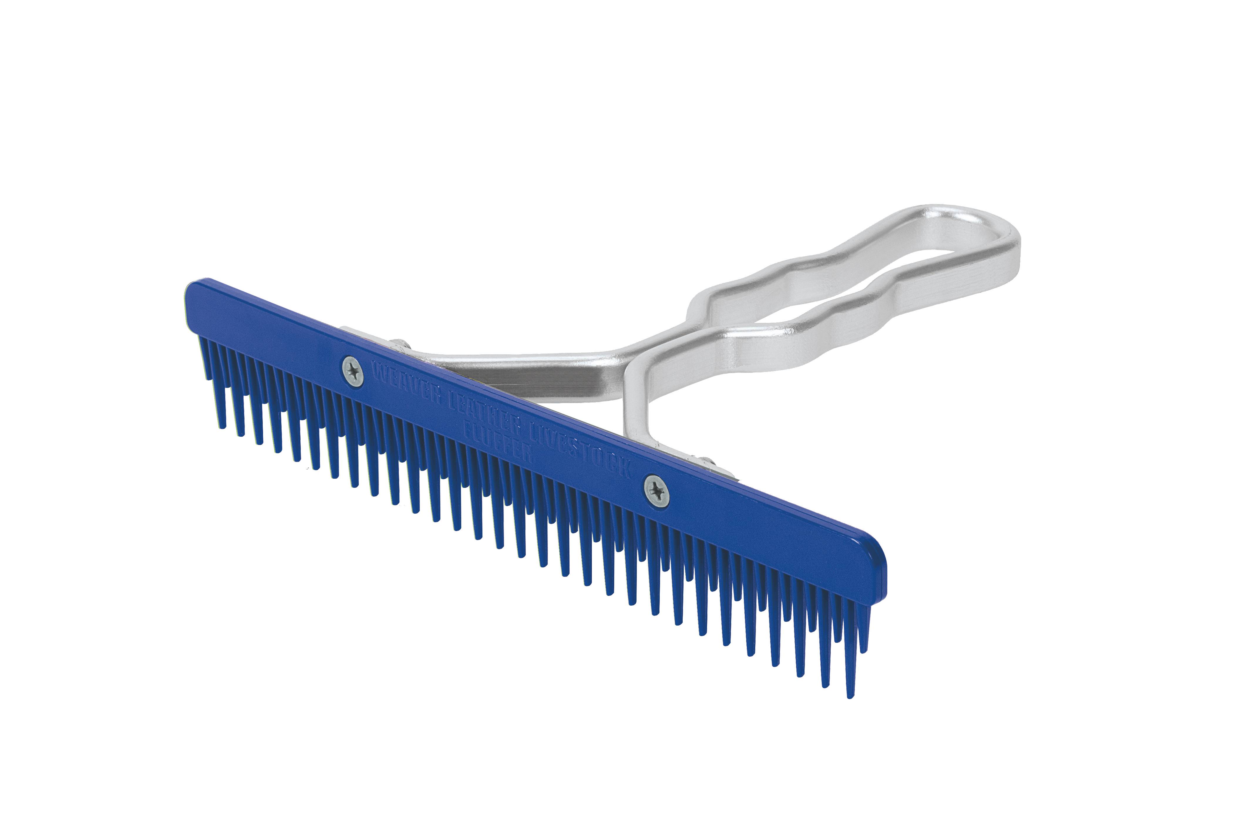 Weaver Fluffer Comb with Aluminum Handle and Replaceable Plastic Blade