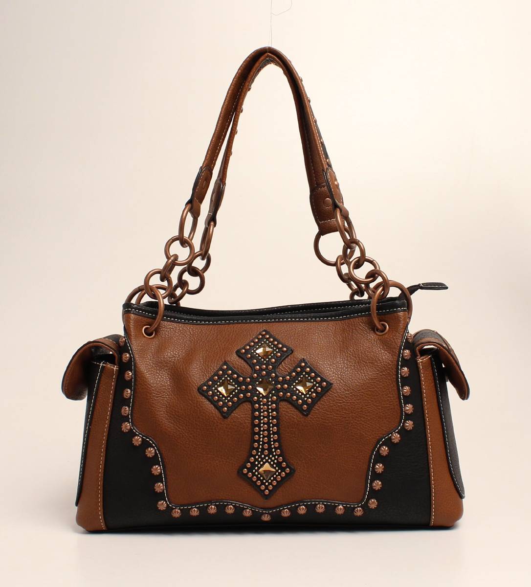 Nocona Delilah Nailhead And Cross Satchel