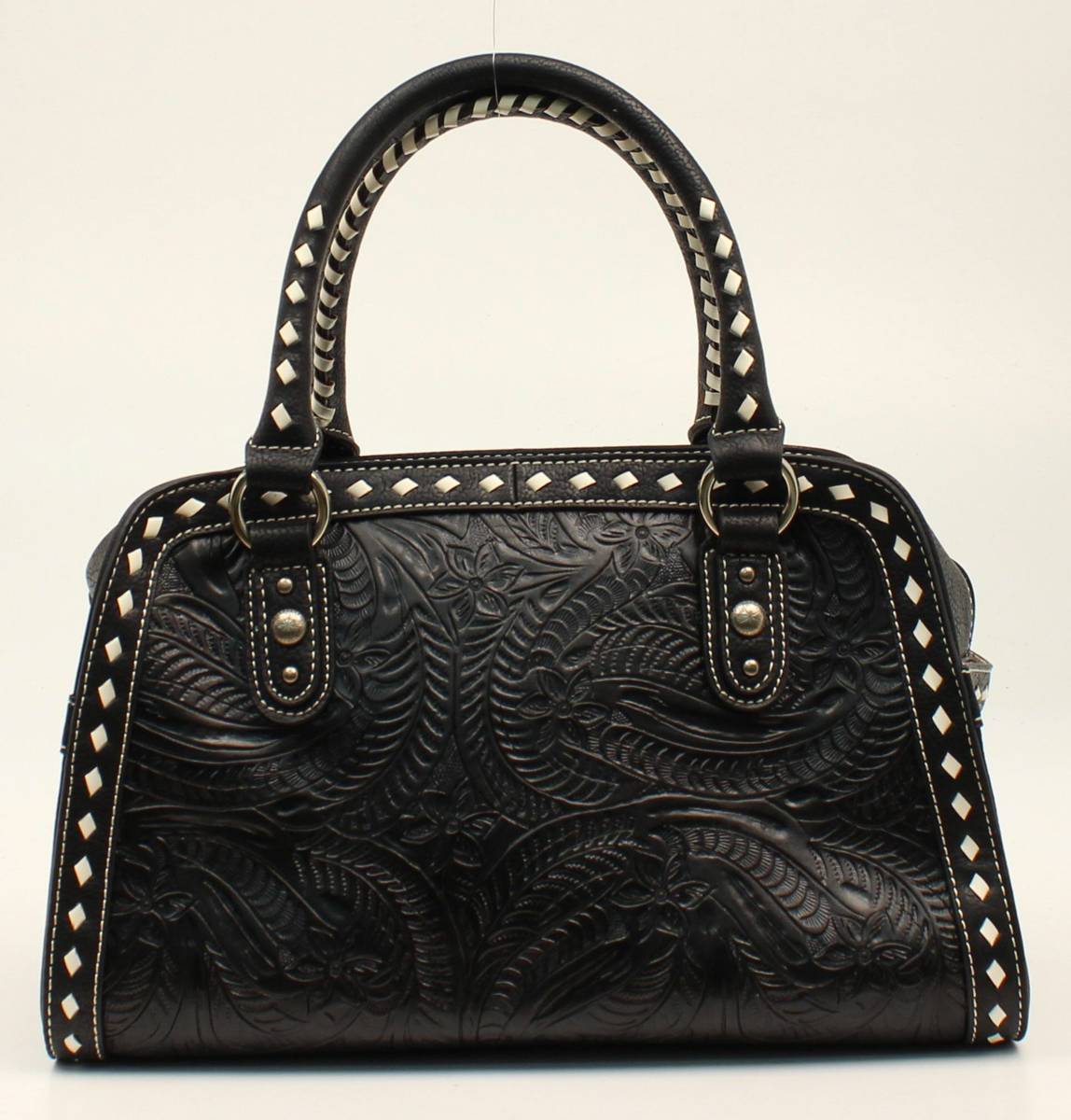 Nocona Nora Floral Embossed Stitched Doctor Bag