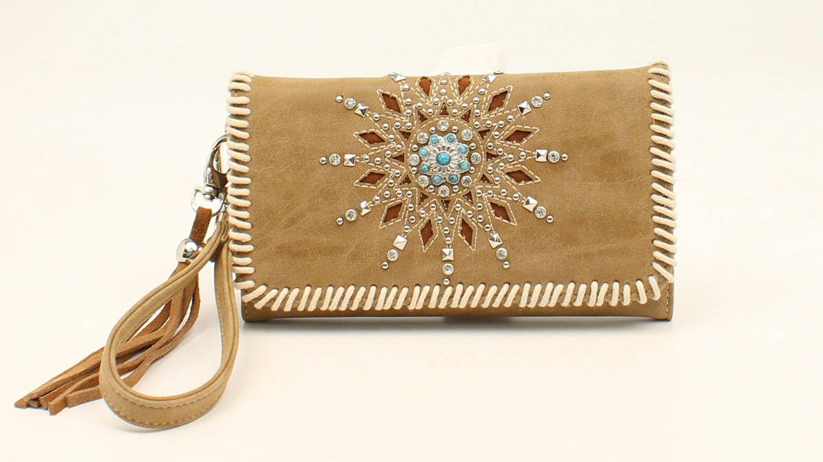 5-855164 Nocona Stella Starburst Fringe Tassel Clutch sku 5-855164