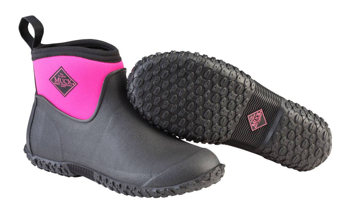 Muck Boots Muckster II Ankle Boots - Ladies - Black Pink