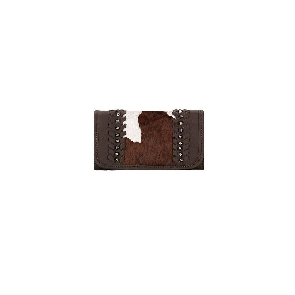 American West Cow Town Ladies Tri-Fold Wallet