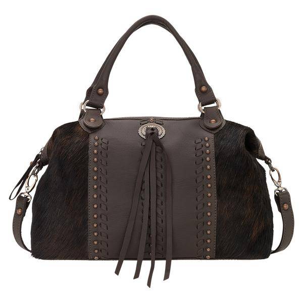 American West Cow Town Large Zip-Top Convertible Satchel