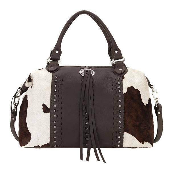 American West Cow Town Large Zip-Top Convertible Satchel