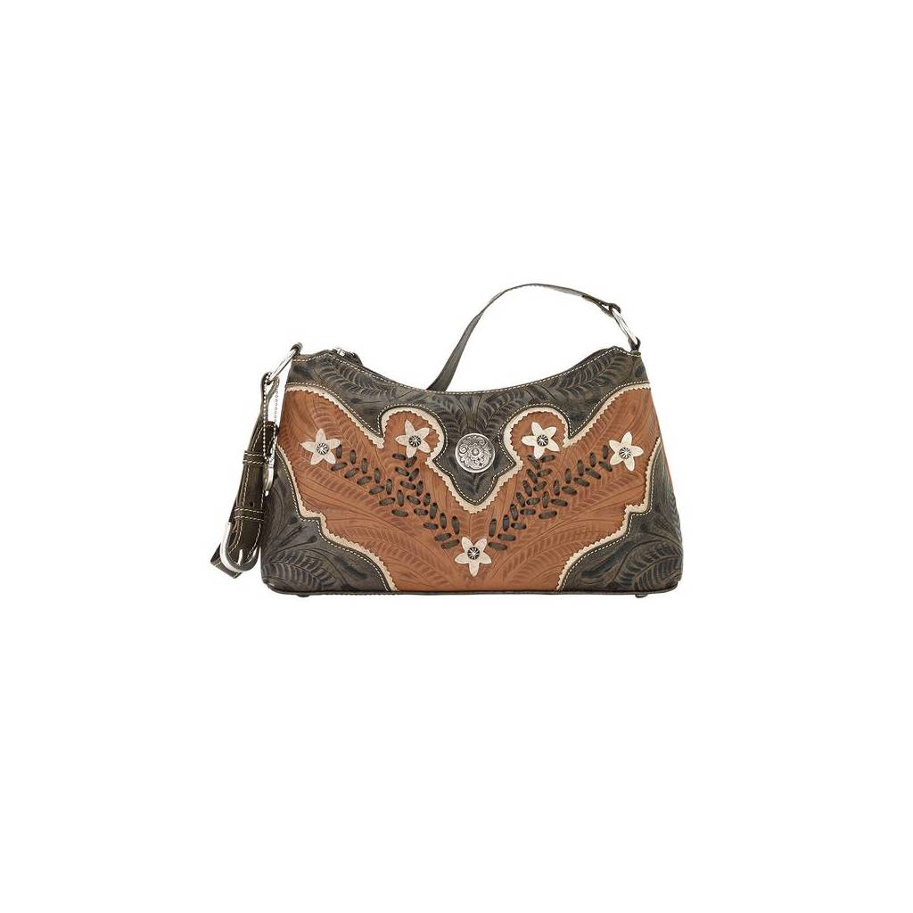 American West Desert Wildflower Zip-Top Shoulder Bag