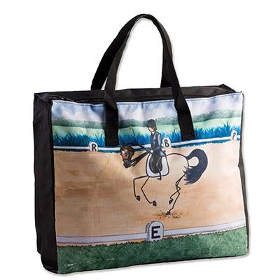 Whimsical Dressage Stick Horse Tote