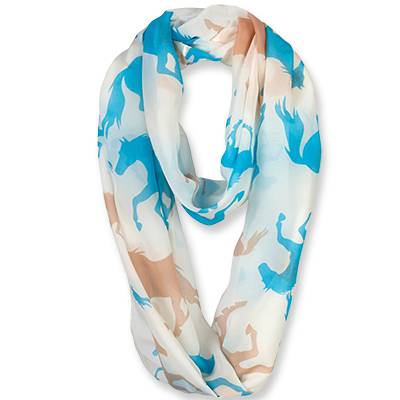 Galloping Horses Infinity Scarf - Ladies