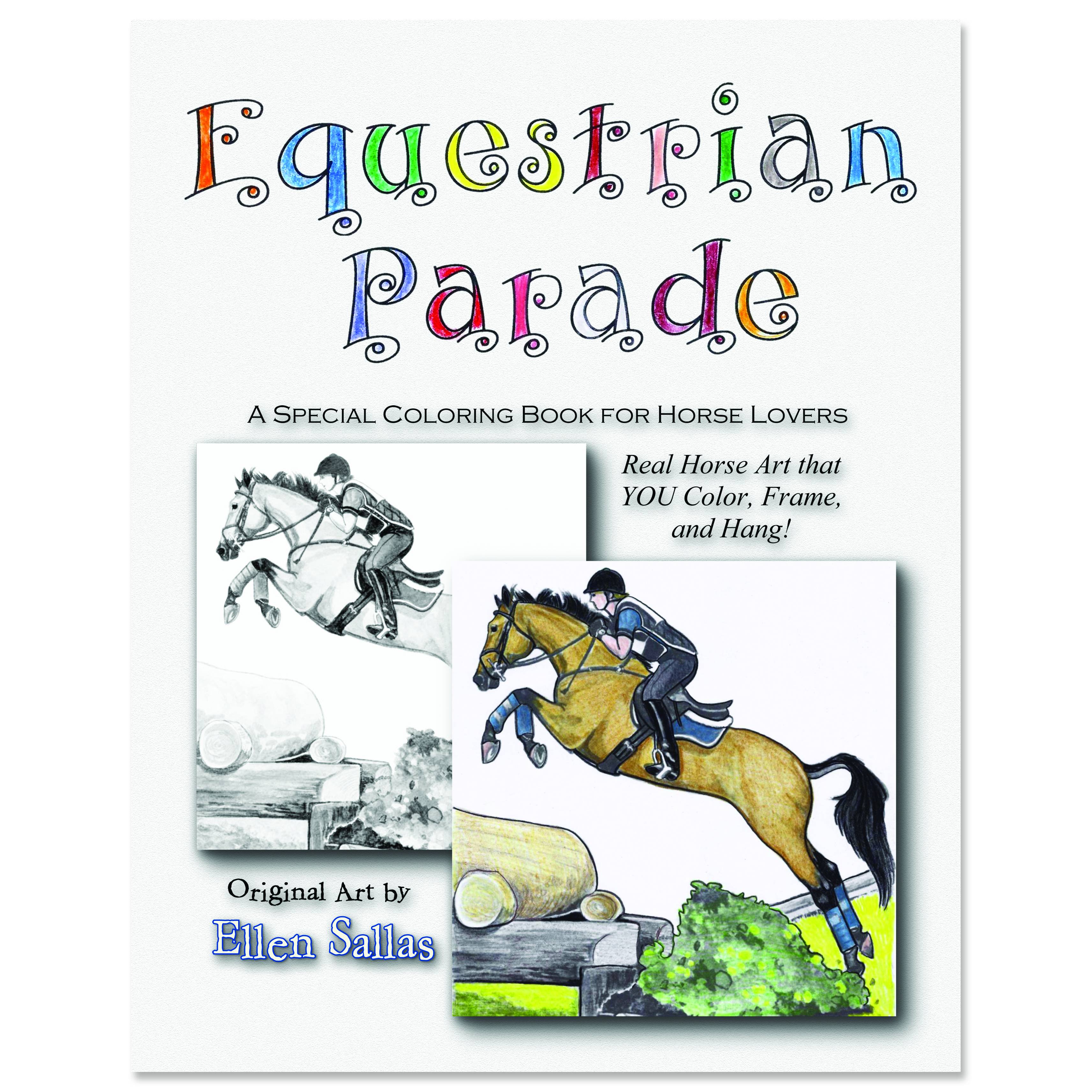 Equestrian Parade Coloring Book