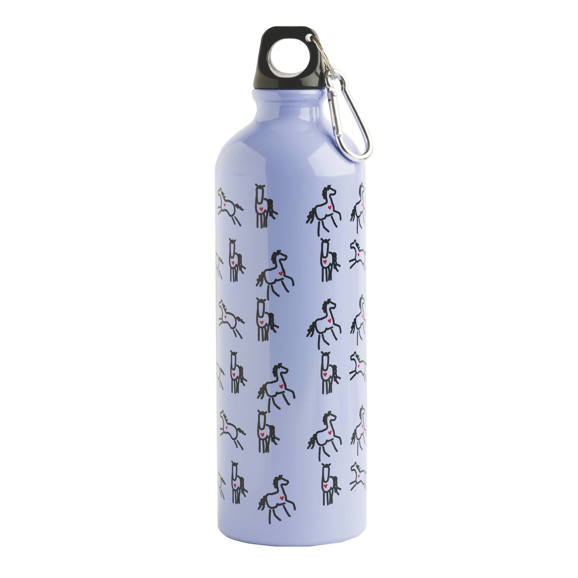 Heart Horse Aluminum Sports Bottle