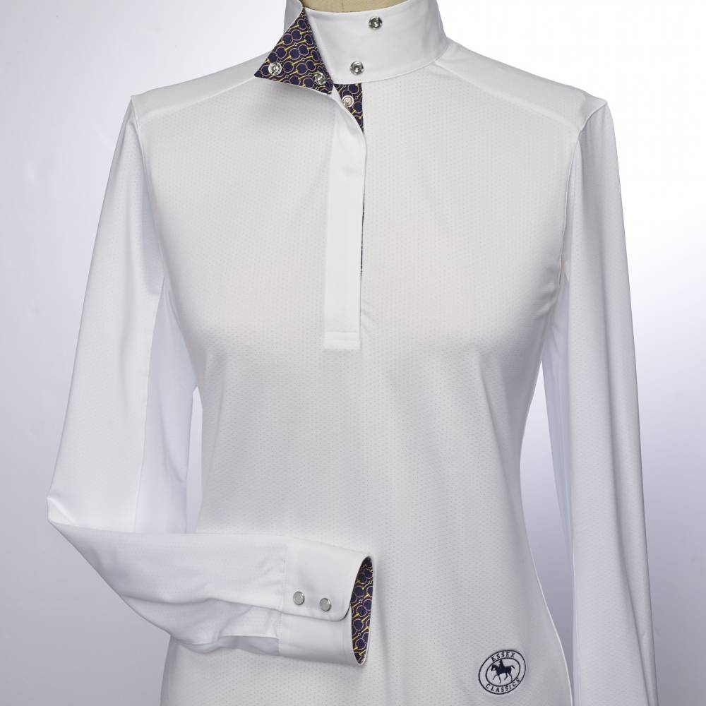 Essex Classics Zilla Talent Yarn Wrap Collar Shirt Ladies