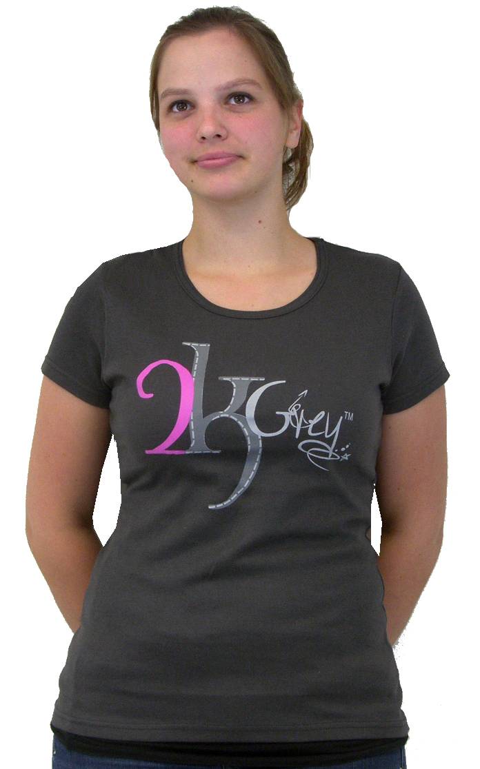 5-862374 2kGrey Ride with Passion Tee Shirt - Ladies sku 5-862374