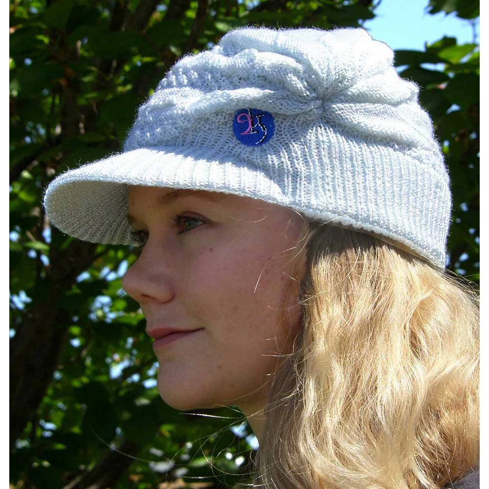 2kGrey Ladies Knit Hat EquestrianCollections