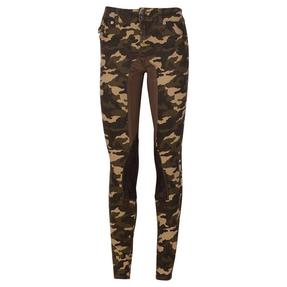2kGrey Camo Print Stretch Riding Jean by Kiya Tomlin - Ladies