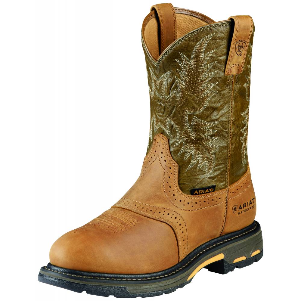 Ariat Workhog Composite Toe Waterproof Boots - Mens, Aged