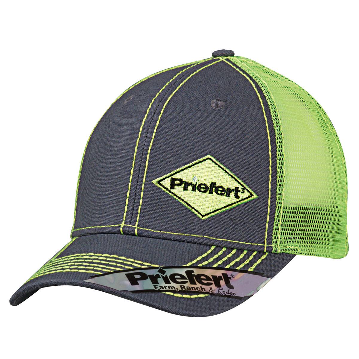 5-863861 Priefert Offset Logo Mesh Snap Back Cap - Mens sku 5-863861