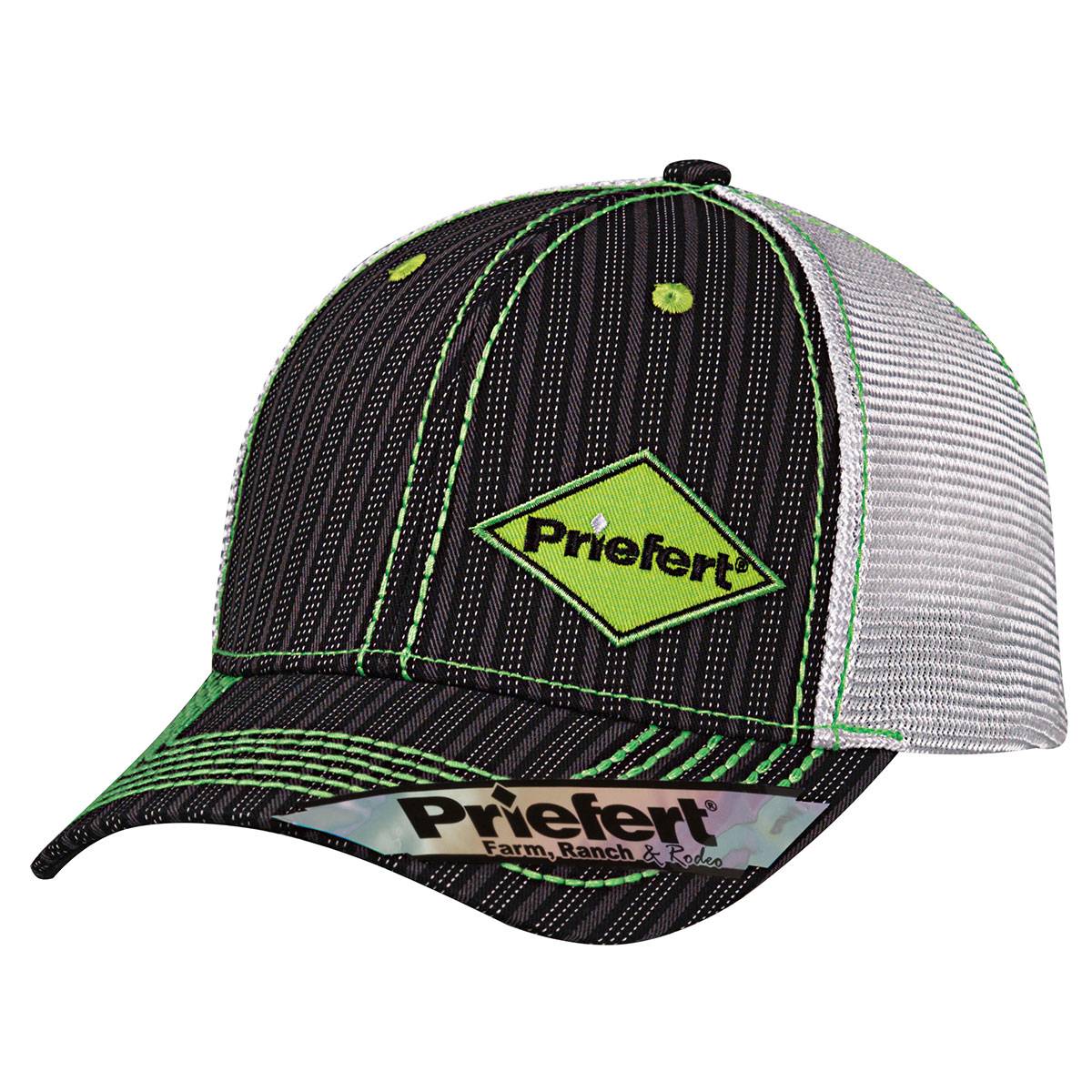 5-863863 Priefert Offset Logo Pinstripe Cap - Mens sku 5-863863