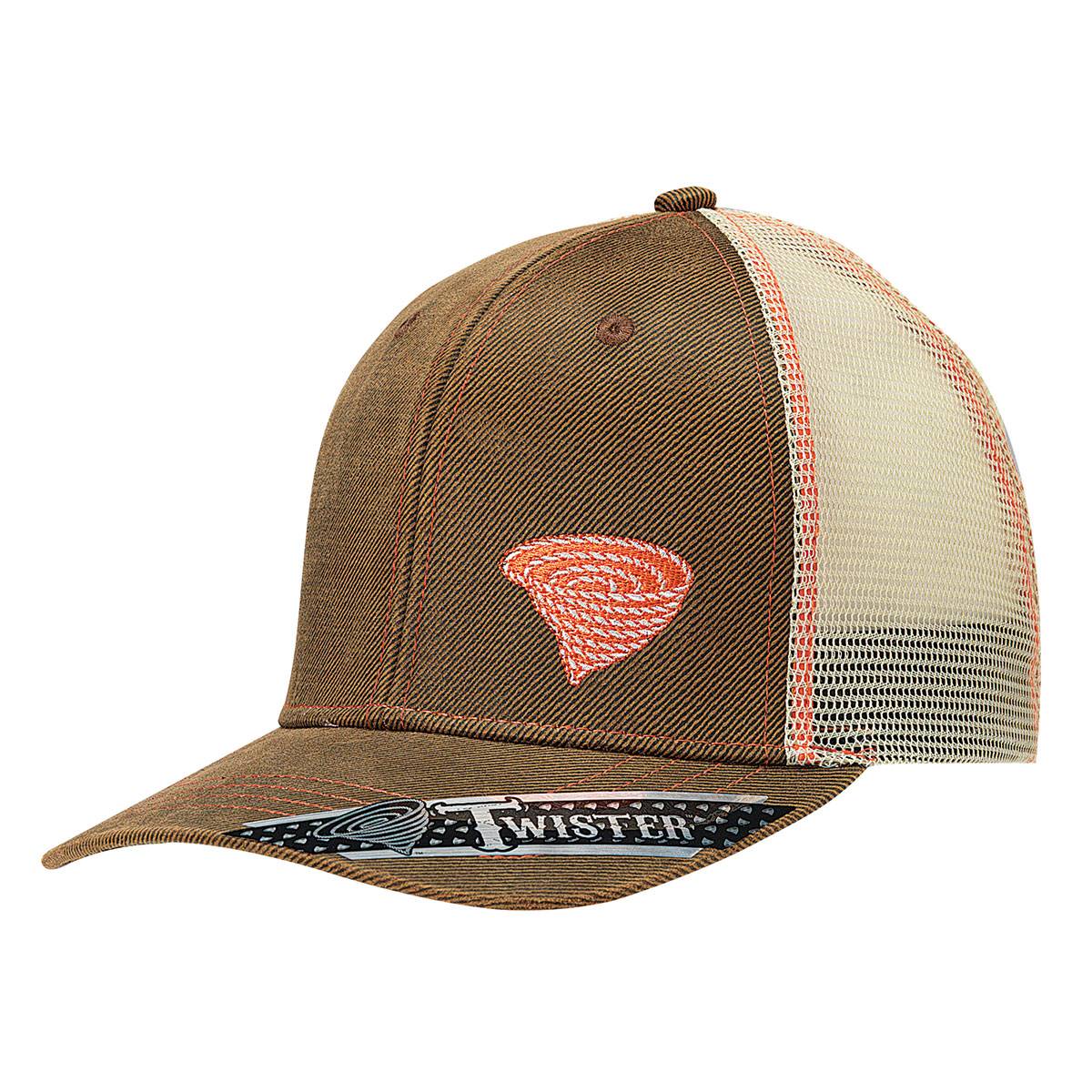 Twister Offset Logo Oilskin Cap - Mens