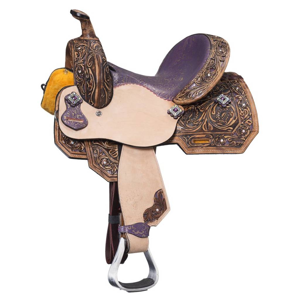 Silver Royal Sweet Pea Barrel Saddle